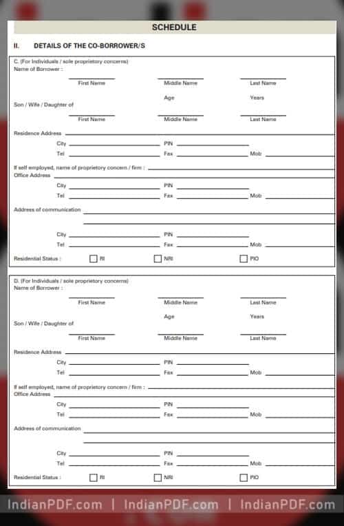 ICICI Home Loan Application Form PDF - Preview 2 - indianpdf.com