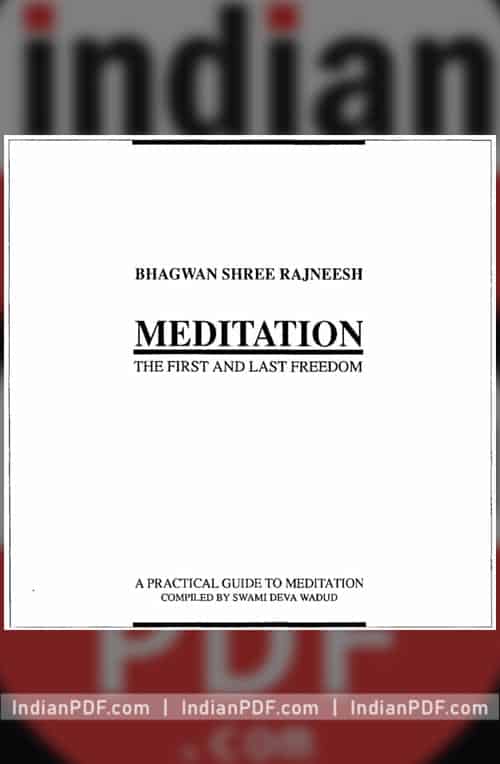 Meditation The First And Last Freedom Osho PDF - Preview - indianpdf.com