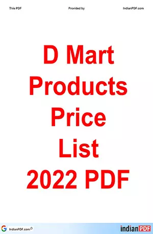 Dmart-products-price-list - IndianPDF.com