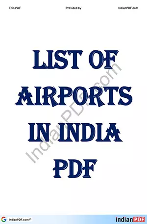 list-of-airports-in-india - IndianPDF.com