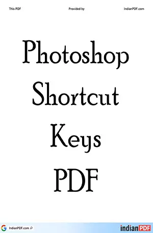 photoshop-shortcut-keys - IndianPDF.com